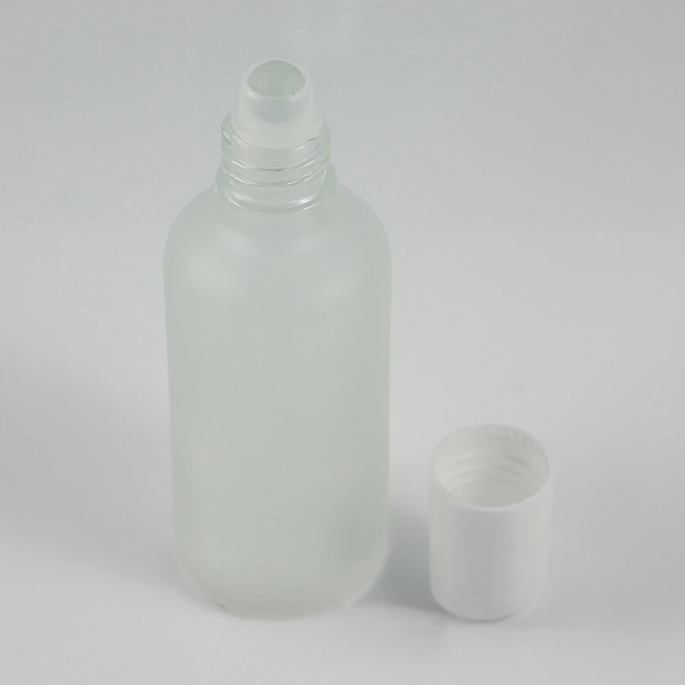 

China suppliers empty frosted 50ml essential oil roll on glass bottle for perfume
