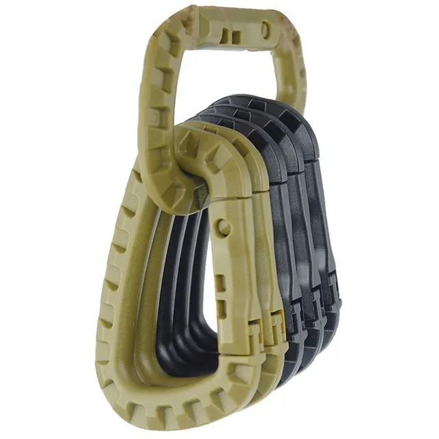 Attach quickdraw Shackle Carabiner Clip Molle Webbing Backpack Buckle Snap Lock Grimlock Camp Hike Mountain climb Outdoor