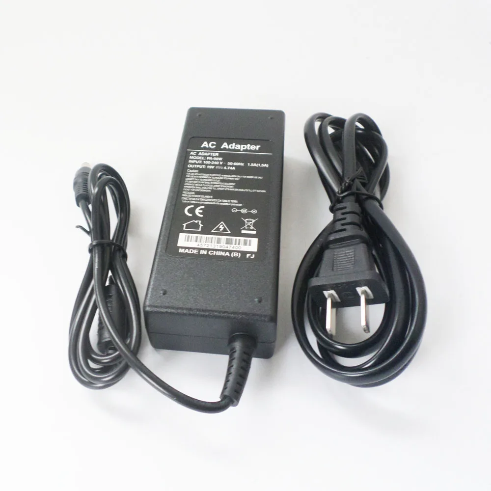 

19V 4.74A AC Adapter Battery Charger For Toshiba Satellite A100 A200 1000 1200 1130 C845-SP4224SL C845-SP4260KM C845-SP4261FM