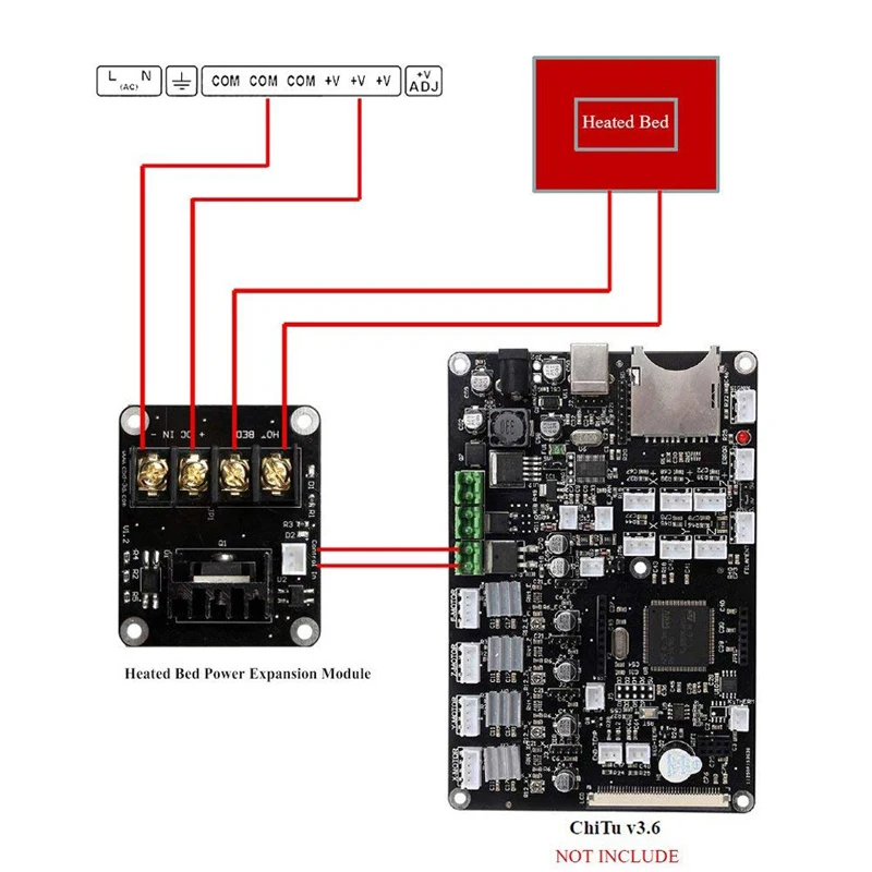 3D Printer Heated Bed Power Module High Current 210A MOSFET Upgrade RAMPS 1.4 for 3D Printer