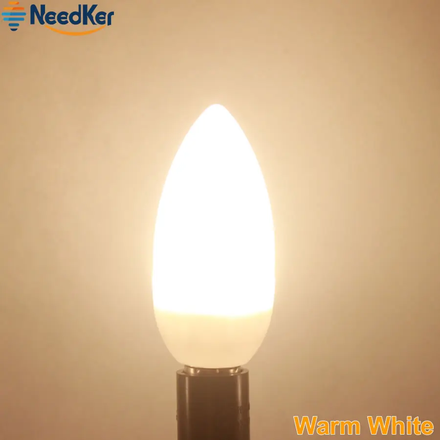 3W 5W  Led Candle Bulb E14 Led Light SMD2835 Led Chandlier Crystal Lamp Ampoule Bombillas Lighting Warm Cold White Ac 220V 240V