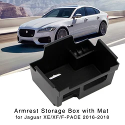 Armrest Storage Box for Jaguar XE / XF 2016-2022 F-Pace 2016-2019 Central Console Glove Holder Organizer Tray