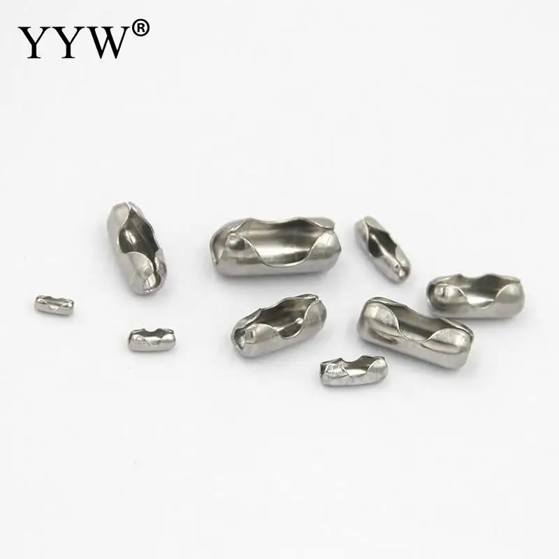 

1000PCs Inner Diameter 1.5/2/2.4/3.2 mm Ball Chain Connectors Clasps Stainless Steel Connectors For Jewelry Findings Accessories