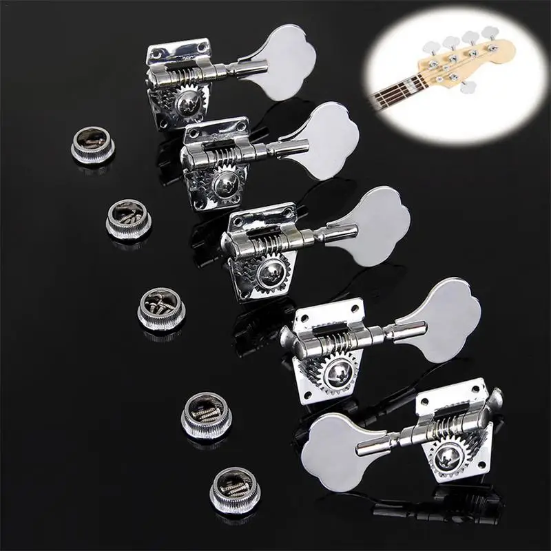 Vintage Jazz Precision Bass Tuning Pegs Open Geared Bass Tuners Machine Head Musical Instrument Accessorizes