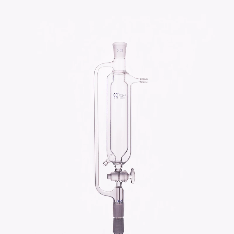 

Double layer separatory funnel constant pressure shape,125ml,Joint 24/29,Addition funnel, low-temperature, glass stopcock