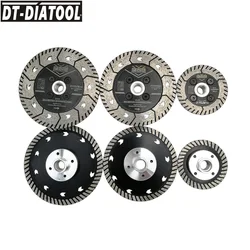 DT-DIATOOL 2pcs Dia 75/115/125mm Diamond Cutting Disc Grinding Saw Blades for Grind Wheel Granite Marble Concrete Cup Wheel