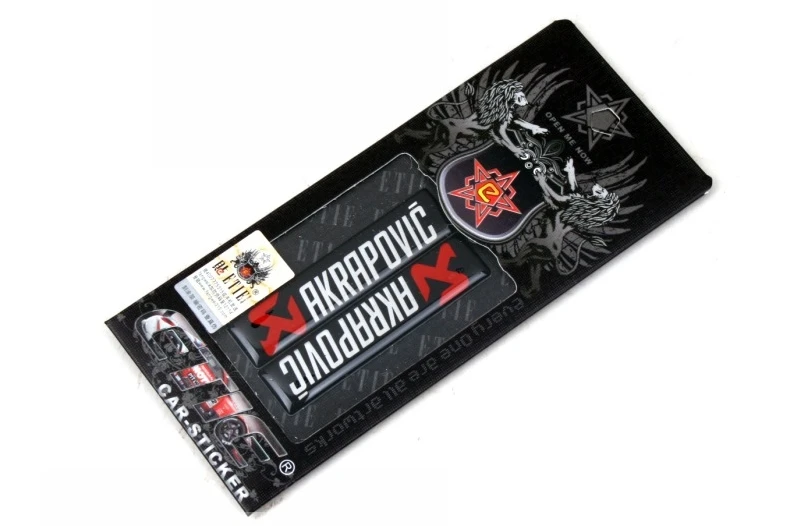 

10 sets 3D Modified personality car stickers AKRAPOVIC car metal car standard