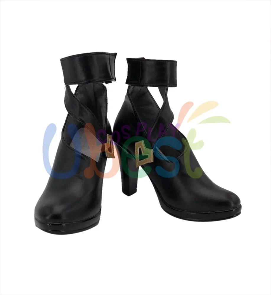 LOL KDA Evelynn Cosplay Schuhe High Heels Frauen Stiefel Schwarz Version