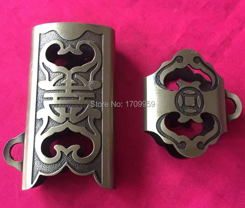 Set Tai Chi Swords DIY Kirsite Fitting Carved Ancient Coins Pattern For Chinese Tai Ji/WuShu Jian Sword Handmade Accessory