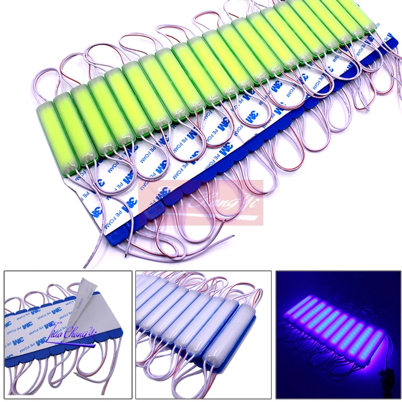 

20 pcs/lot 2W/pcs injection COB LED Module with lens 160 degree,DC 12V advertising light,Led Backlight For Channel Letters