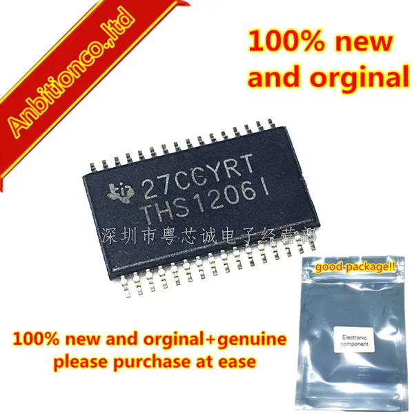 5pcs 100% new and orginal THS1206IDA THS1206IDAR THS1206I 12-BIT 6 MSPS, SIMULTANEOUS SAMPLING ANALOG-TO-DIGITAL CONVER in stock