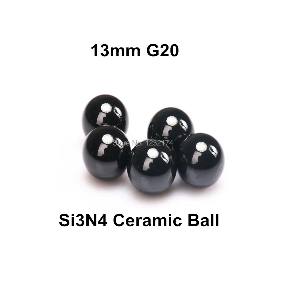 

13mm Silicon Nitride Ceramic Ball Si3N4 Grade G20 10PCS/Lot Used in Bearing,Pump,Valve ball,linear slider 13mm ceramic ball