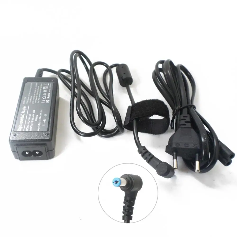 

NEW AC Adapter for Acer Aspire One A110 A150 D150 D250 ZG5 KAV10 KAV60 AOA 10.1" 100~240v 50~60Hz Netbook Power Charger Plug 30w