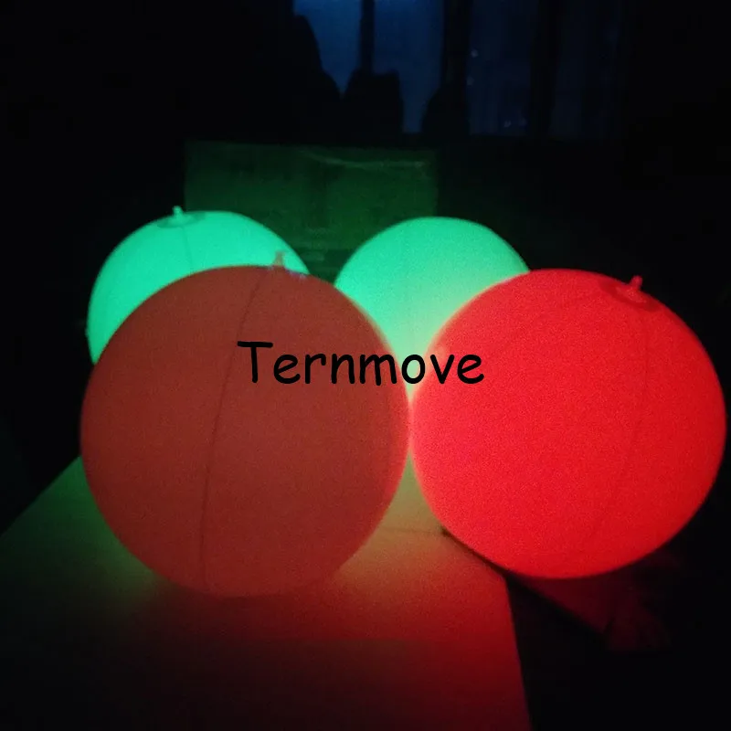 Schwimmen Party Dekor Große PVC Aufblasbare LED Beleuchtung Strand Ballon Led Wurf Ball für Konzert Weihnachten leuchten spielzeug