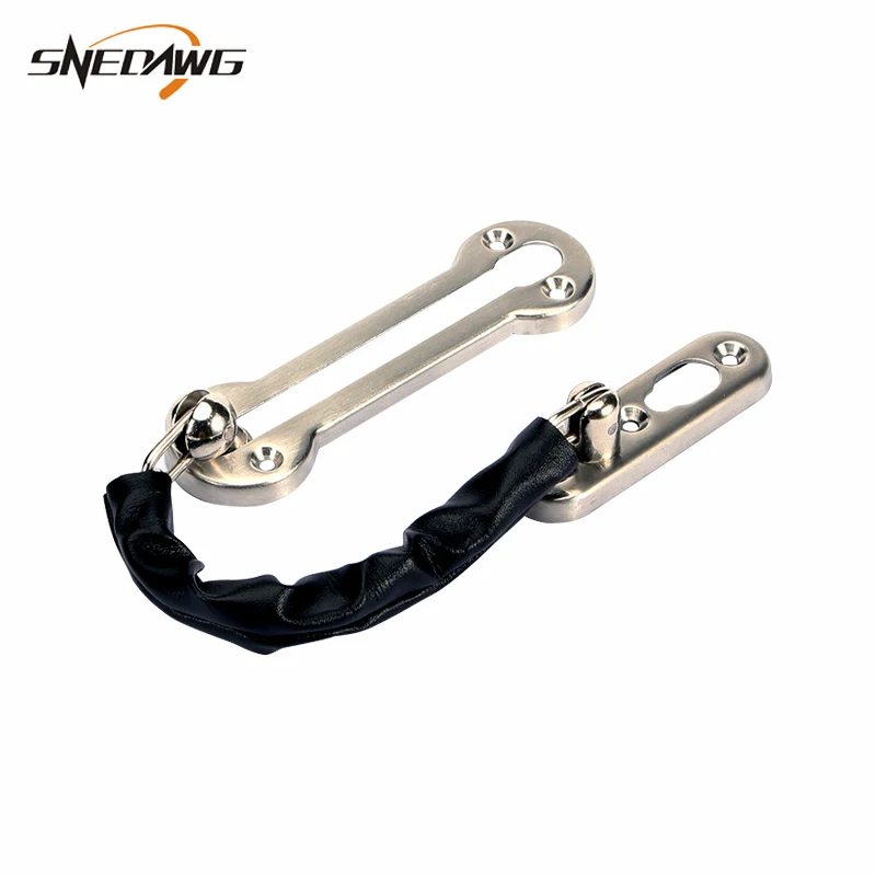 Security Door Chain Hotel Office Security Sliding Door Lock Bolt Safety Chain Gate Anti-Thief Door Chain Bolt Latch