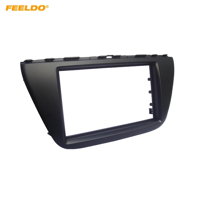 

FEELDO Car Radio Audio 2DIN Fascia Frame Adapter for SUZUKI Sx4 S Cross 2013+ Stereo Panel Fascia Plate Dash Trim Installation