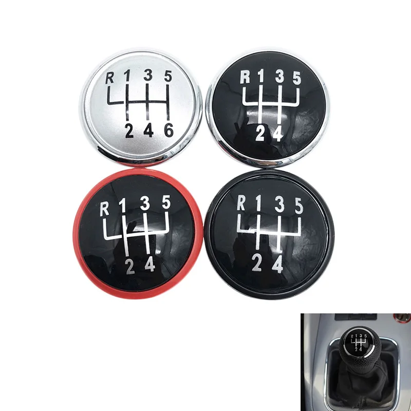 

5/6 SpeedGear Shift Knob Cap Cover Badge Case For VW Golf 3 4 IV Jetta MK3 MK4 GTI Bora LUPO POLO CADDY SEAT IBIZA CORDOBA INCA