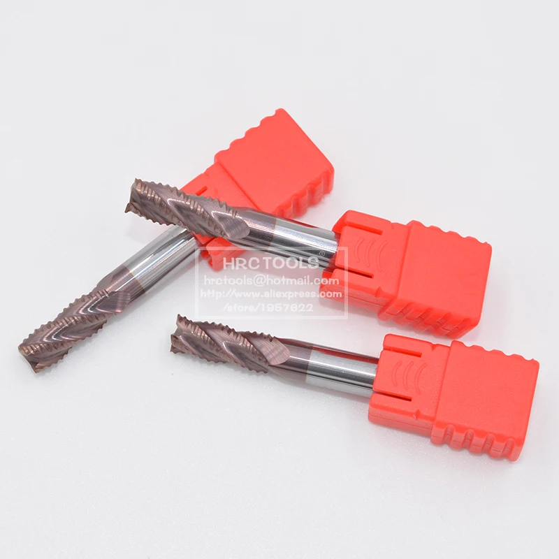 O4-d12x30Hx12Dx75L 12mm Rough End Mill Cutter 4 Flutes HRC55 TiAIN Coating Milling CNC