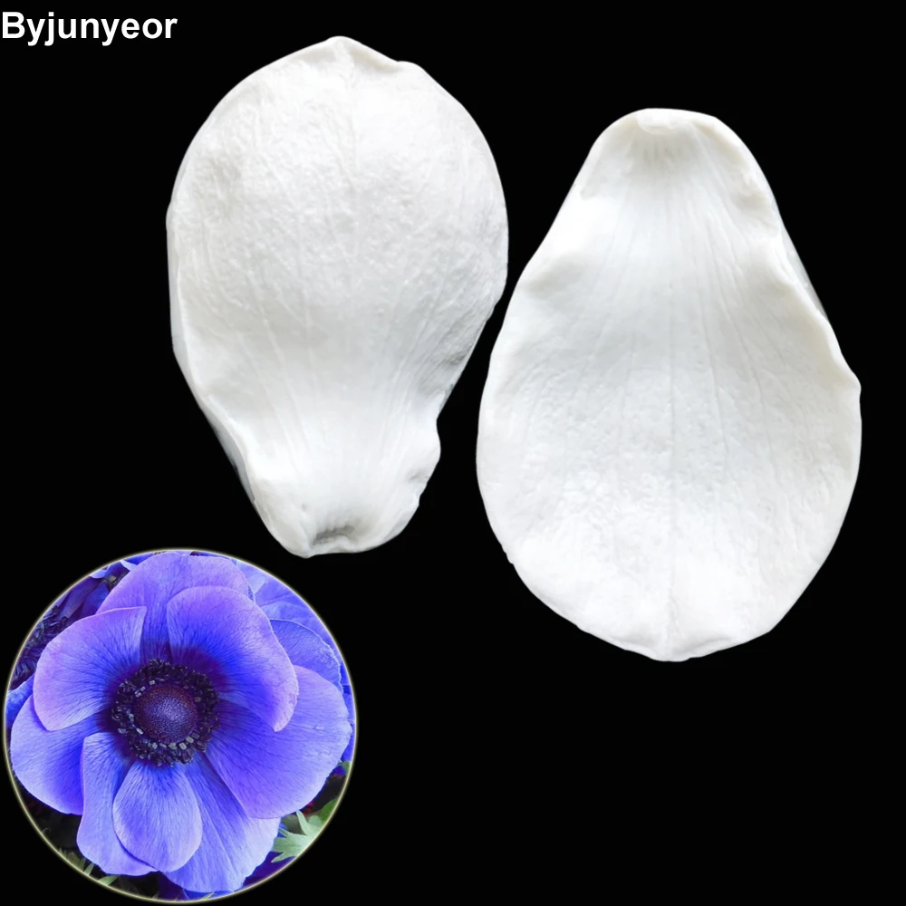 Large Anemone & Pasqueflower Veiners Silicone Cake Decorating Molds  Gumpaste Clay Sugarcraft  Clay Handcraft Tools M2172