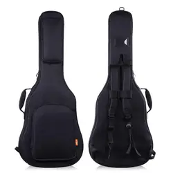 39/40/41 Inch Acoustic Classical Guitar Bag Case Backpack Adjustable Shoulder Strap Portable Thicken Padded Black