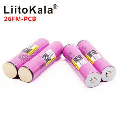 Nowy LiitoKala 18650 2600mah ICR18650-26FM 3.7V 18650 pojemność akumulator litowo-jonowy do latarki LED latarka bateria