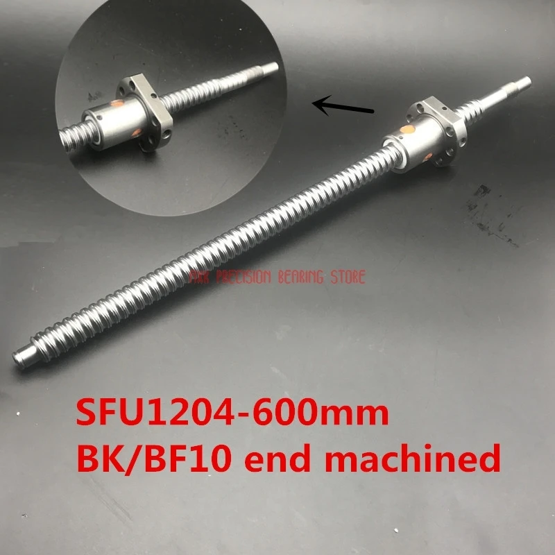 

2023 Limited Sale AXK Cnc Router Parts Linear Rail Sfu1204 600mm Ball Screw And Single Nut Bk/bf10 End Machined Cnc Parts