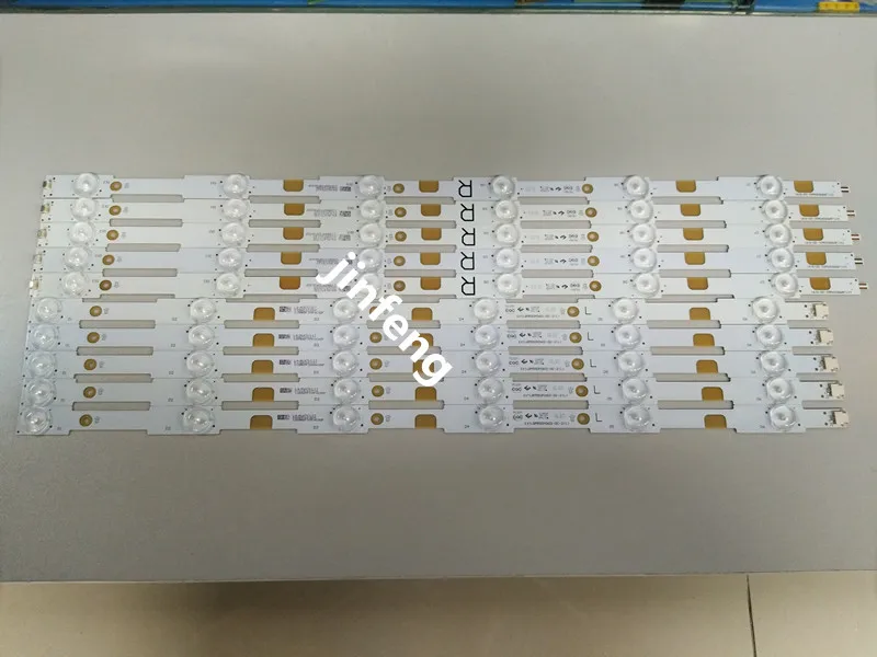 

100% New 14pcs/Kit LED strips for PHILIPS 55 TV 55PUS6272 BDL5530QL 00 55PUT6400 12 TPT550U2 LB55043 EVTLBM550P0601 DC 2 L