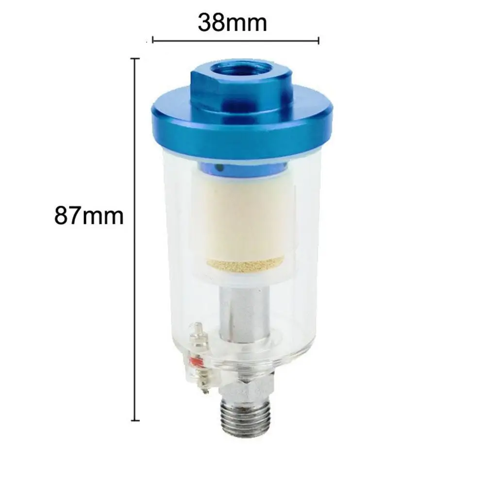 Inline 1/4'' Water Oil Separator Inline Air Hose Filter Moisture Trap For Compressor Spray Paint Gun New