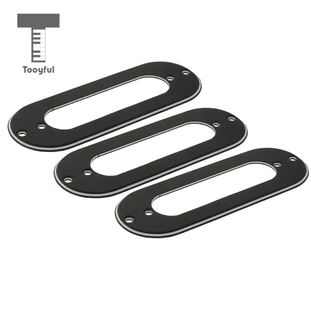 3pcs Metal Durable Fine Workmanship Single Coil Pickup Frame Mounting Rings for Musical Instruments Electric Guitar Parts