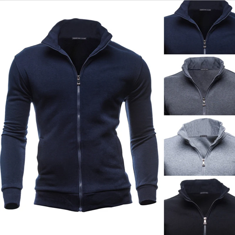 

3XL Autumn Winter Fleece Hoodies Men Sweatshirts Zipper Fitness Hoody Jackets And Coats For Men Cardigans