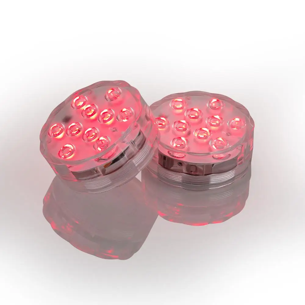 4Pcs/lot LED RGB Multicolor Light Base With Wireless Remote Waterproof Vase Up Light For All Occasion Decoration Use