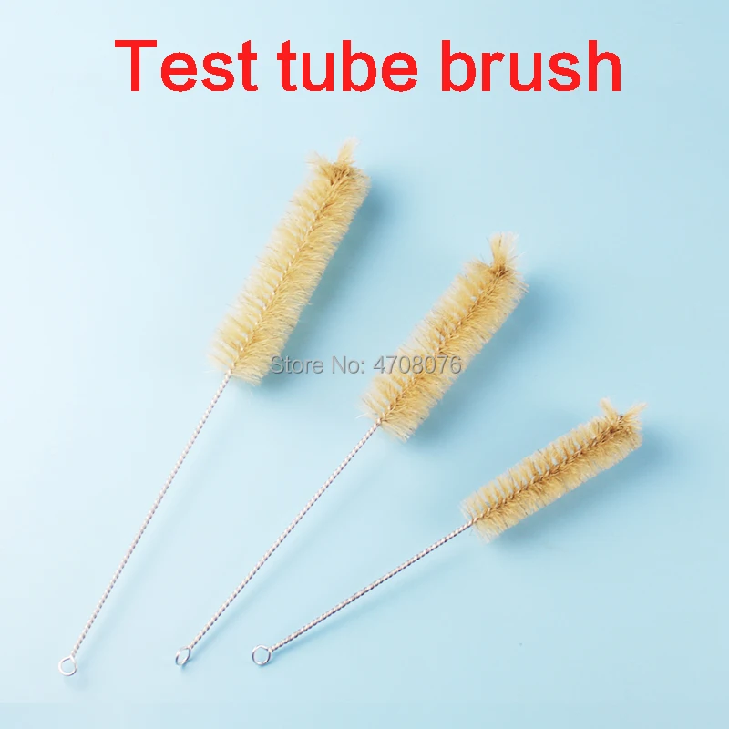 Glass test tube brush Measuring flask brushes Balance/Scale Cylinder Bottle brushes Lab cleaning tools S/ M/ L  3sets/pack