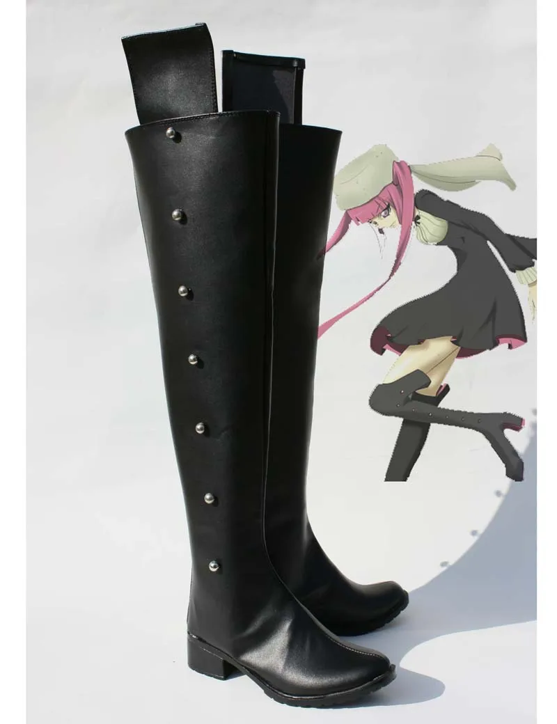 

Custom Made Japanese Anime Black Bleach Sally luca Cosplay Shoes Boots For Christmas Halloween Party Birthday CosplayLove