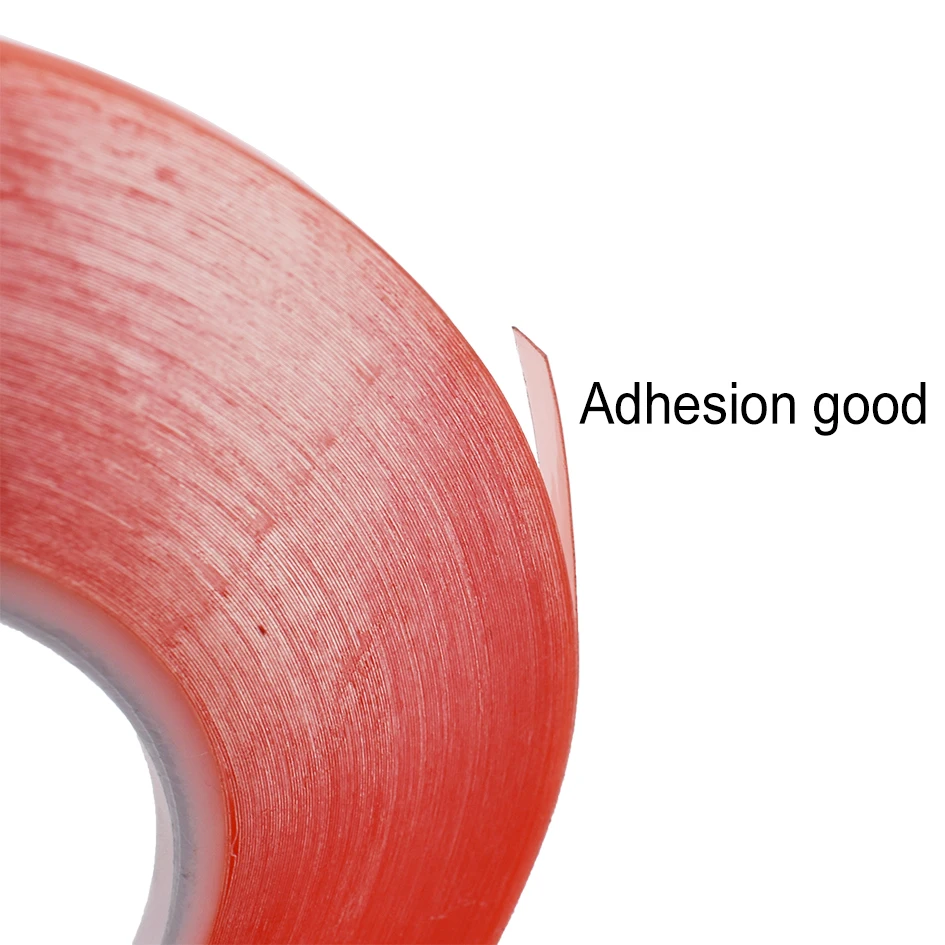 1mm-5mm * 50m Red High Strength Acrylic Gel Adhesive Double Sided Tape/ Adhesive Tape Sticker For Phone LCD Screen 200pcs/lot