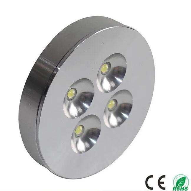 

High quality 4x2W Warm Cold White LED Puck Light /Led Down Light AC85-265V 10pcs/lot