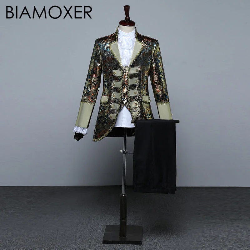 Biamoxer – Costume de Cosplay pour homme, manteau, gilet, pantalon, Costume de fête d'halloween