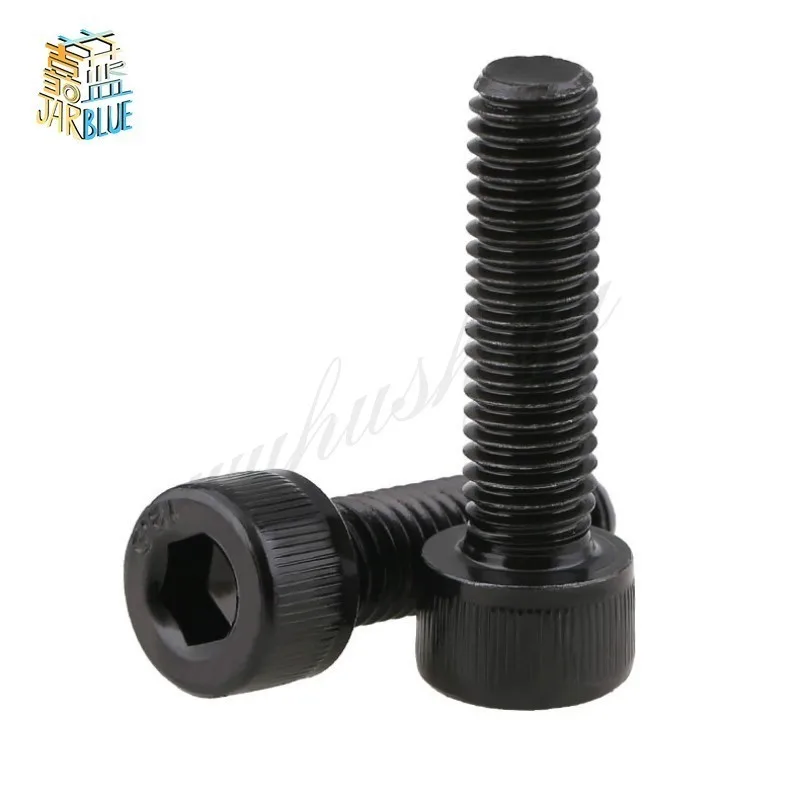 

5PCS M8 M10 DIN912 12.9 Grade Alloy Steel Allen Hex Socket Cap Head Black Screw Bolt Furniture Fastener