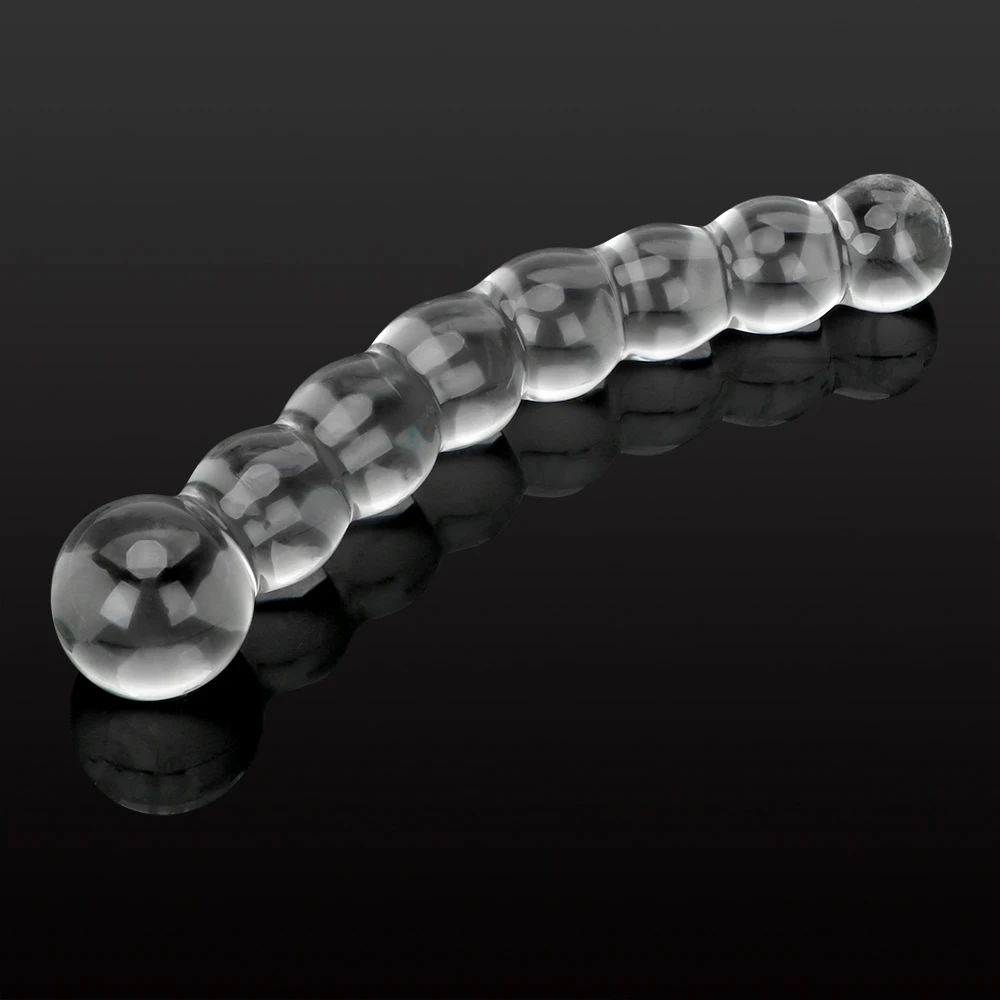 27-37mm Beads Butt Plug Glass Anal Toys For Women Men Prostate Massager Anus Dilator Sex Products Hard Dildos Female Masturbator