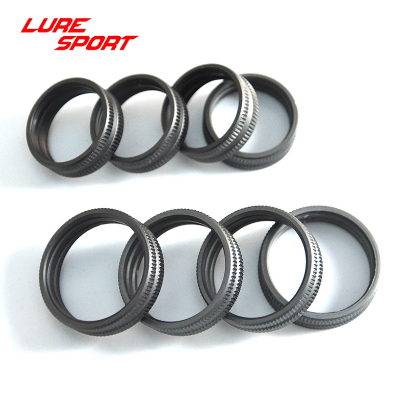 LURESPORT 8pcs Aluminum Lock Ring Reel Seat part Fishing Rod Building Component Repair Fishing rod  DIY Accessory