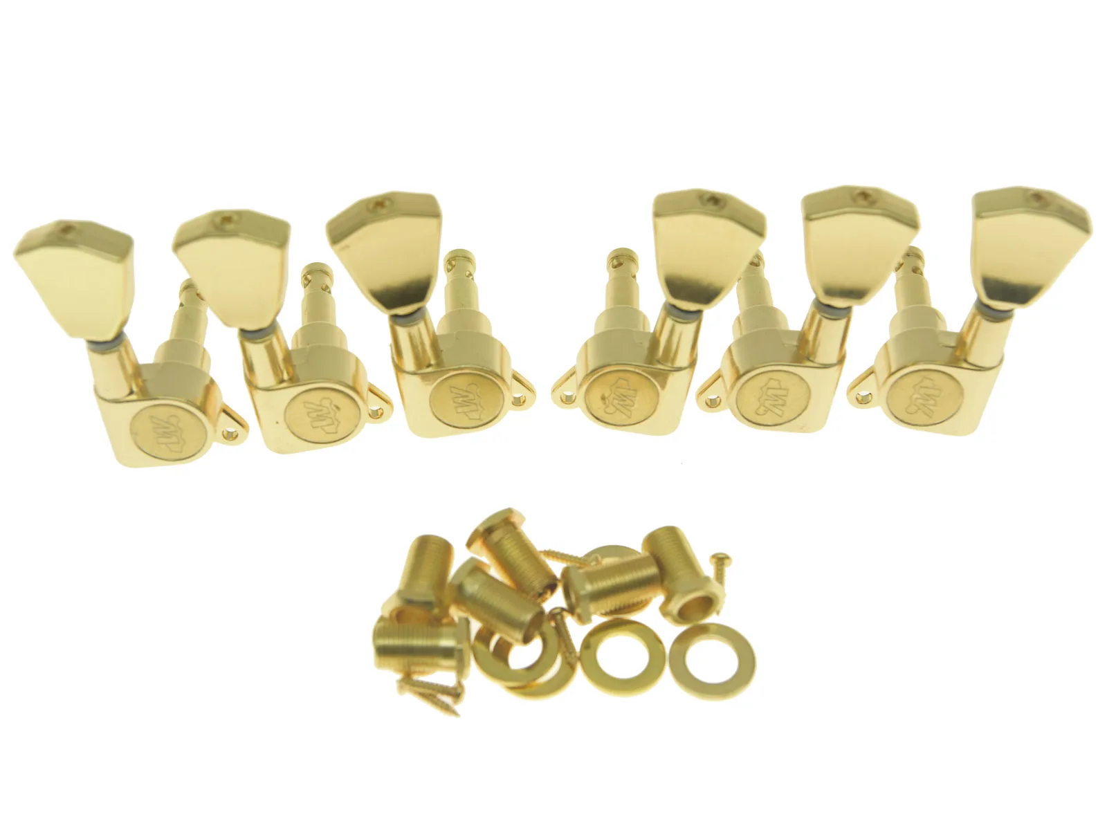 Wilkinson 3L3R E-Z-LOK Guitar Tuners EZ Post Guitar Tuning Keys Pegs Machine Heads w/ Tulip Button for Les Paul/Acoustic Guitar