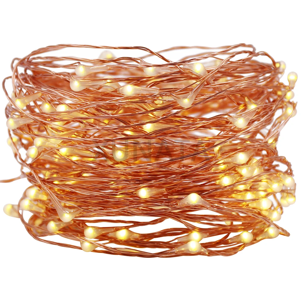 10/20/30M Fairy Lights Plug-in LED String Wedding Party Garden Christmas Decor On/Off Switch DC12V 2A Power adapter  EU/US/UK/AU