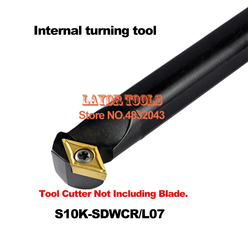 S10K-SDWCR07 turning tool holder 10mm internal Turning tools Screw Locked CNC Lathe Tool Holder For DCMT0702 Inserts