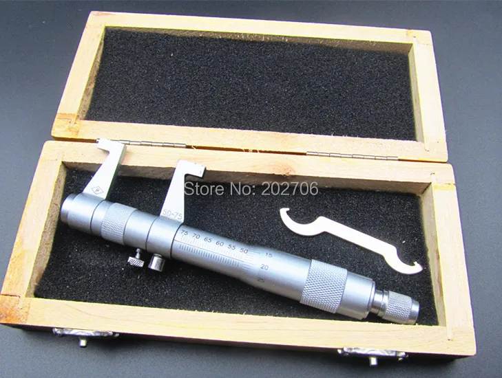 50-75mm Accuracy 0.01mm Inside Screw Gauge Metric Internal Micrometers Carbide Measuring Tools