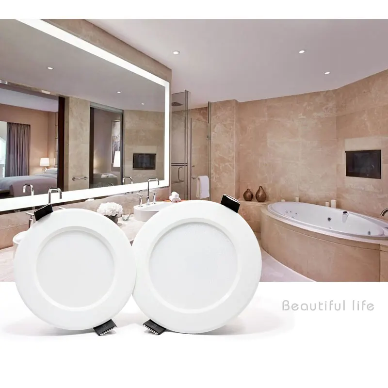 Dimmable Waterproof LED Downlight para Casa de Banho, Lâmpada Interior, Luz embutida Spot, AC 220V, 230V, 5W, 7W, 9W, 12W, 15W, 18W, 24W