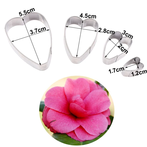 Byjunyeor 29 types Flower Cake Cutter Mold Cake Decorating Tool Flower Petal Clay Sugarcraft Cutter Gum Paste Mold