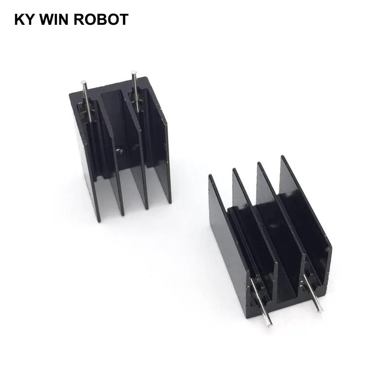 10 pcs Aluminium TO-220 Heatsink TO 220 Heat Sink Transistor Radiator TO220 Cooler Cooling 25*16.5*16MM With 2 Pins T