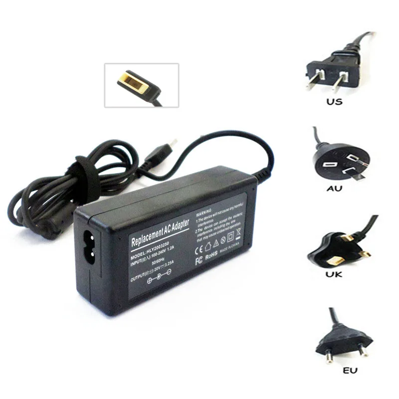 

Notebook AC Adapter Power Supply Cord 65W For Lenovo IBM ADLX65NLC2A PA-1650-72 20V 3.25A Laptop Battery Charger