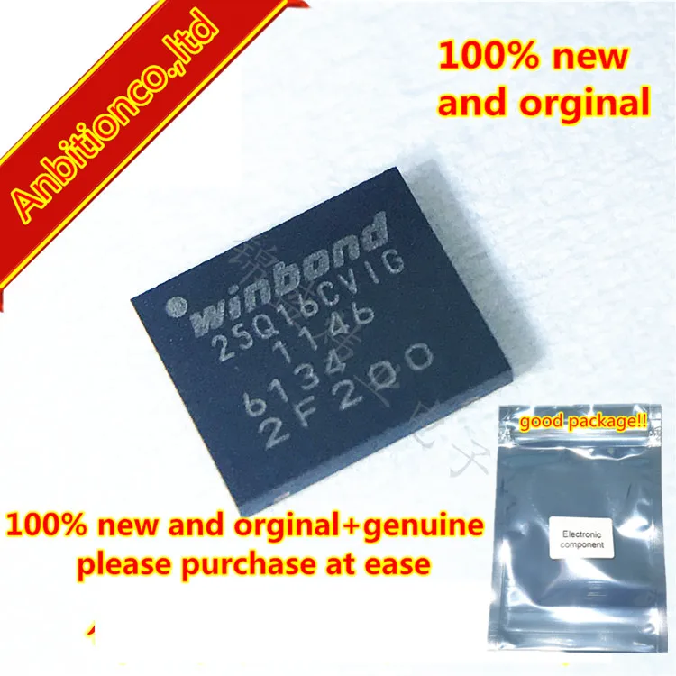 

10pcs 100% new original W25Q16CVZPIG 25Q16CVIG WSON8 3V 16M-BIT SERIAL FLASH MEMORY WITH DUAL AND QUAD SPI in stock