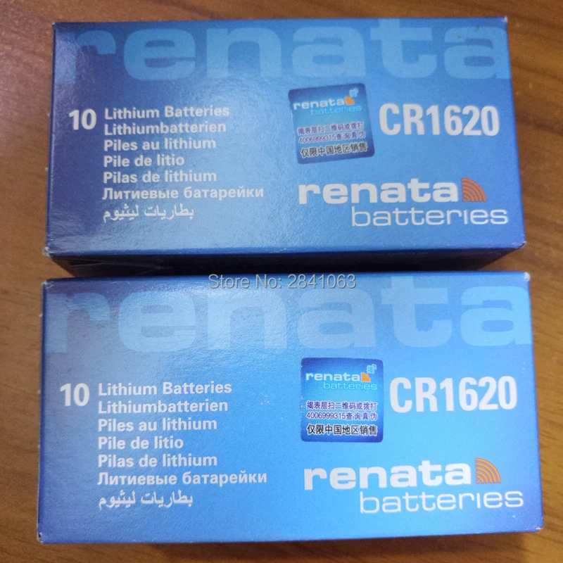 10X ريناتا CR1620 CR 1620 3 v بطارية ليثيوم بطارية قلوية جهاز التحكم من بعد سيارة عن بعد بطارية الموازين ، اللوحة بطارية