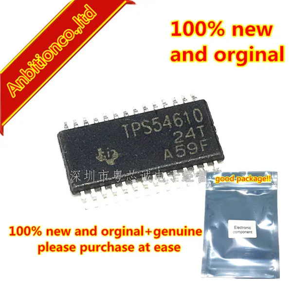 5pcs 100% new and orginal TPS54610 TPS54610PWPR SSOP-28 3-V TO 6-V INPUT, 6-A OUTPUT SYNCHRONOUS BUCK PWM SWITCHER in stock